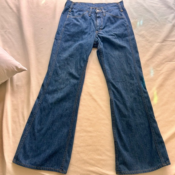 28x28 Vintage 70’s Lee bell bottoms - Picture 1 of 7